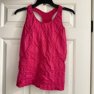Zella Bright Pink Seamless Racerback Athletic Tank Top